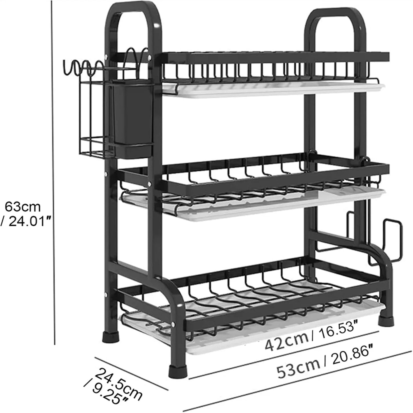 Three-Tier Space-Saving Dish RackK