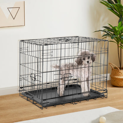 Folding Metal Wire Dog Cage