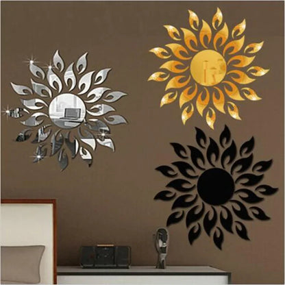 Mirror Sunflower Art Decal