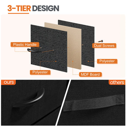 Nightstand Bedside Coffee Sofa Tea Table Storage Chest