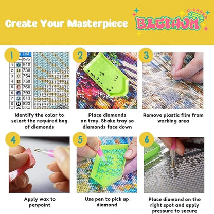 Landscape Rainbow Diamond Embroidery Cross Stitch Art Kit