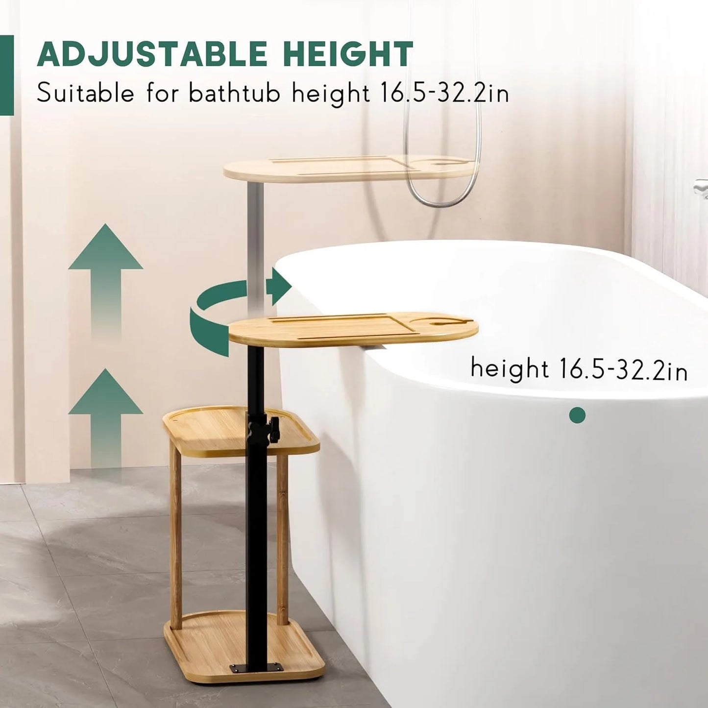 3 Tier Bathtub Tray Organizer