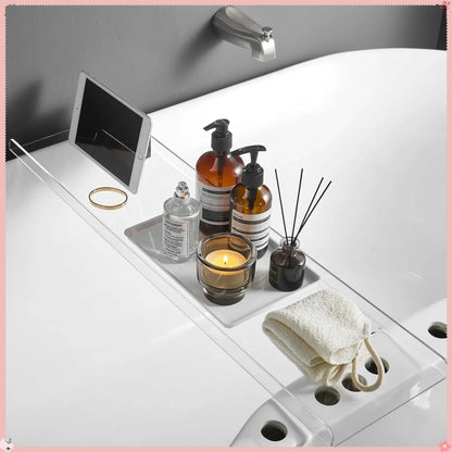 Luxury Acrylic Bathtub Tray Caddy