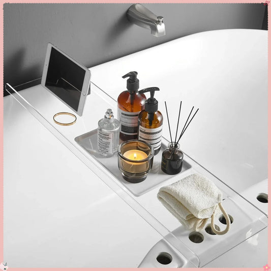 Luxury Acrylic Bathtub Tray Caddy