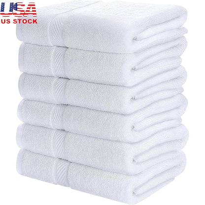 100% Cotton Bath Towels Set of 6