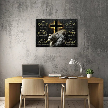 Jesus Lion Canvas Wall Art