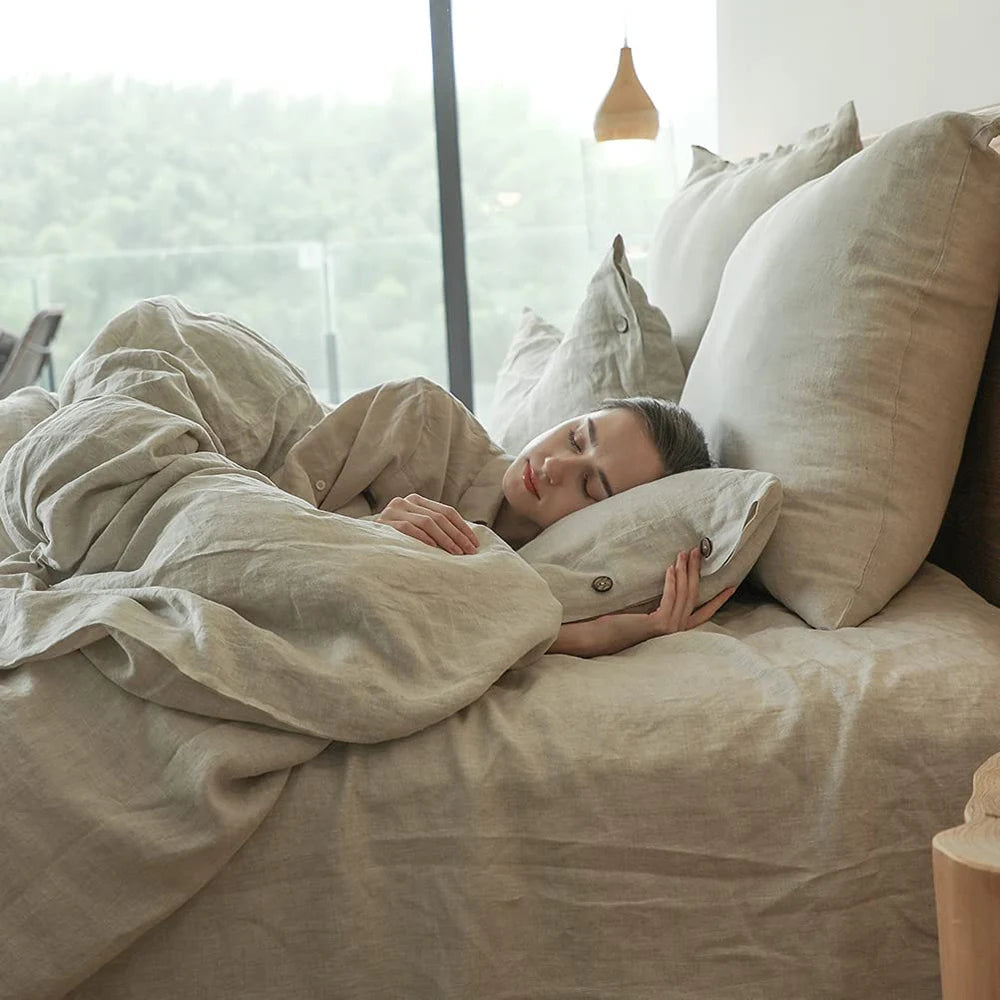 Linen 3Pcs Bedding Set