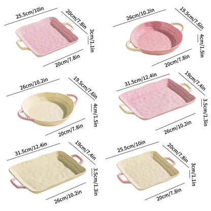 12 Inch, Rectangular Ceramic Plates