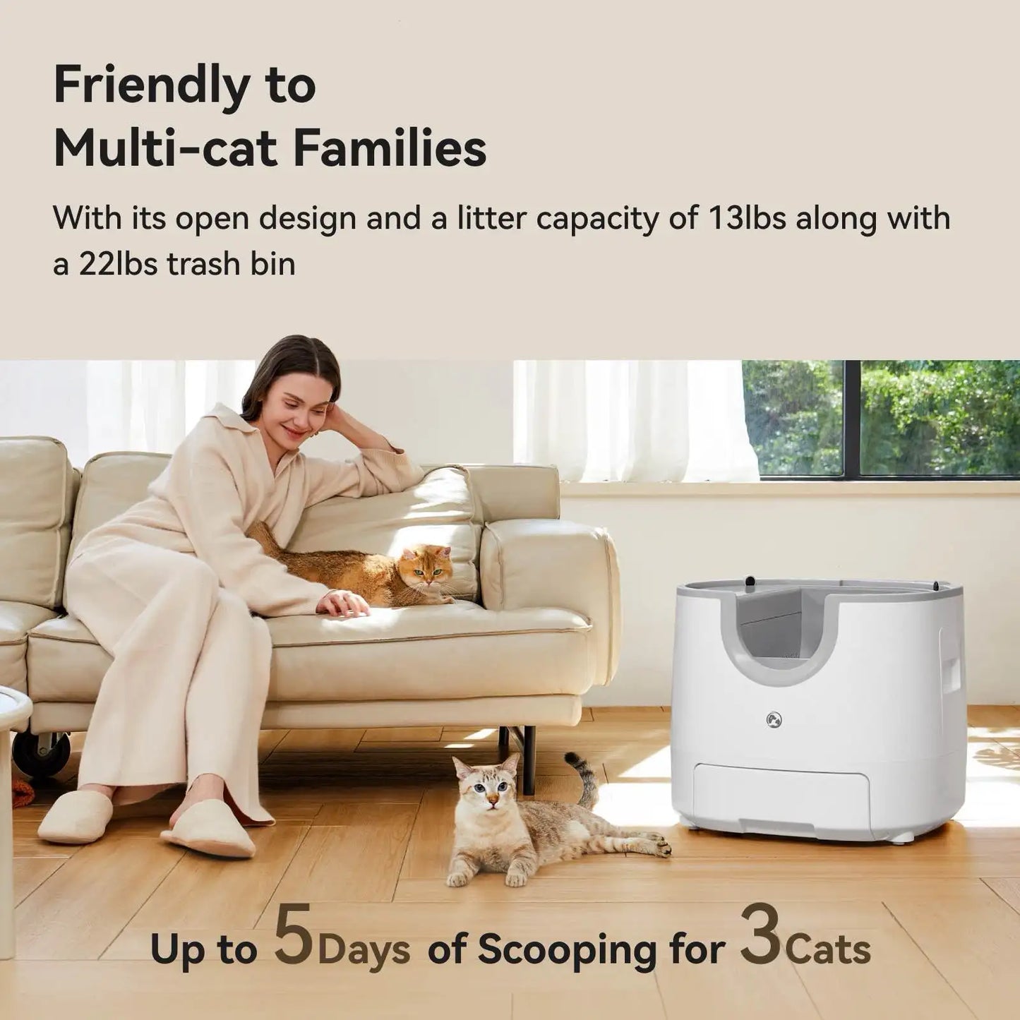 Automatic Self-Cleaning Smart Cat Litter Box
