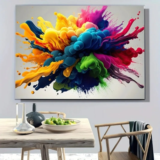 Vivid Abstract Art Mural