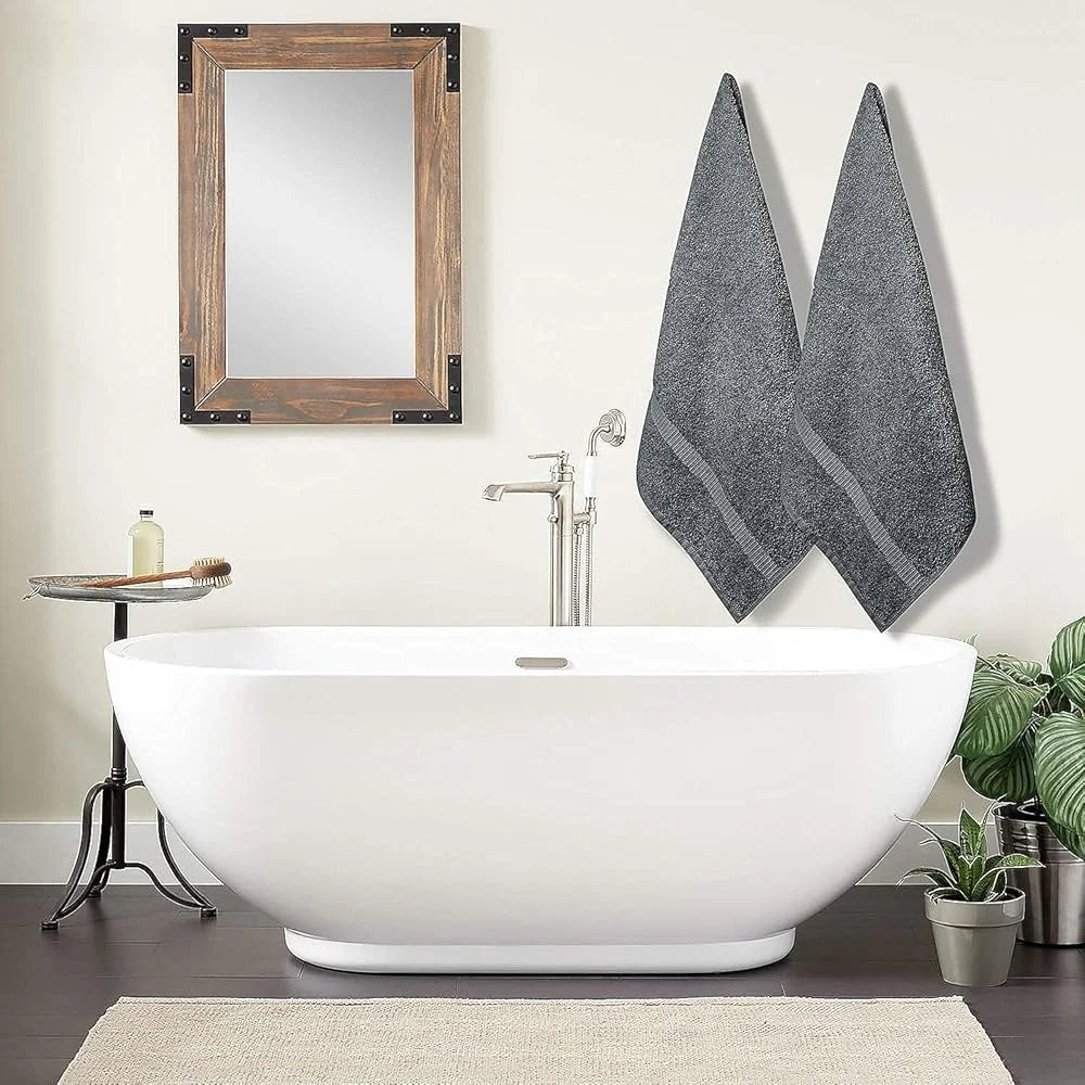 Soft Bath Towels Set of 6 100% Cotton