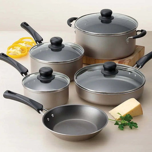Non-stick Cookware champagne lightweight set