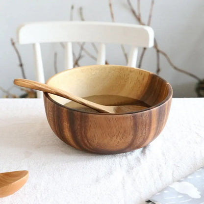 Wooden Salad or Soup Bowl