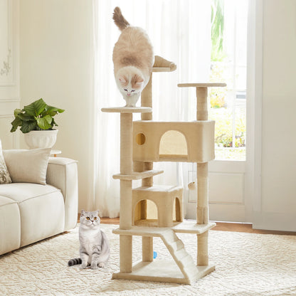 54in Tall Multi-Level Cat Tree Tower