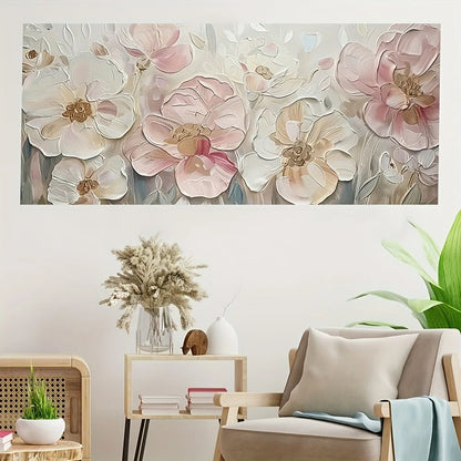 Elegant Pink Floral Canvas Art