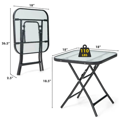 18 Inch Square Bistro Table